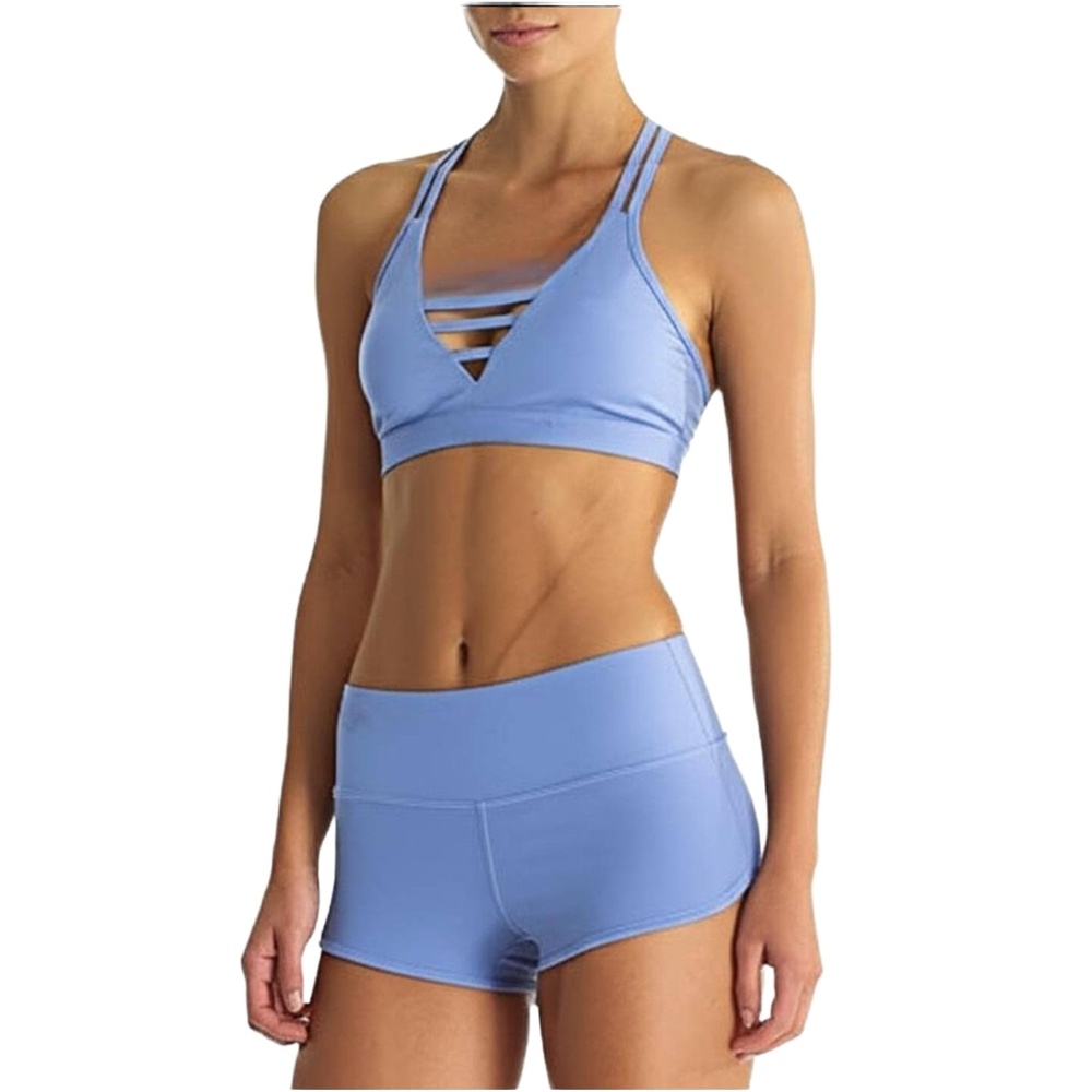 VICTORIA'S‎ SECRET Periwinkle Blue Sports Bra Multi Strap Back Womens Small